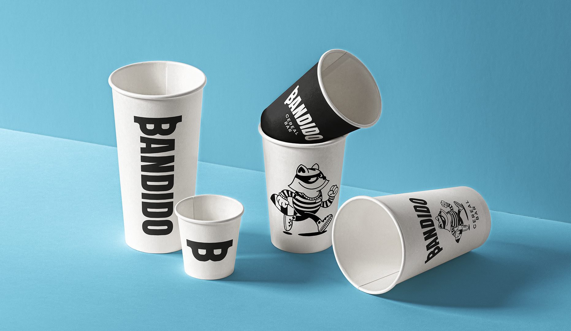 Vasos de Bandido con la marca