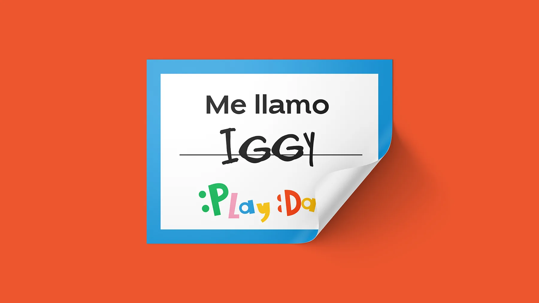 Sticker “Me llamo Iggy” con el logotipo