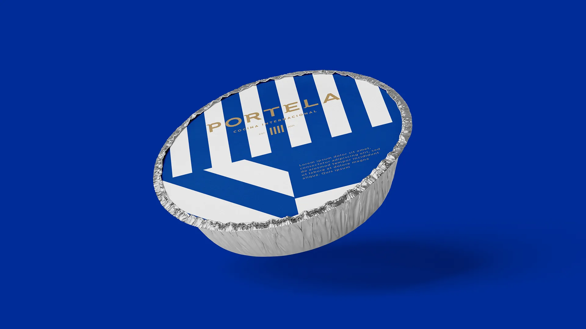 Takeaway packaging with the brand band