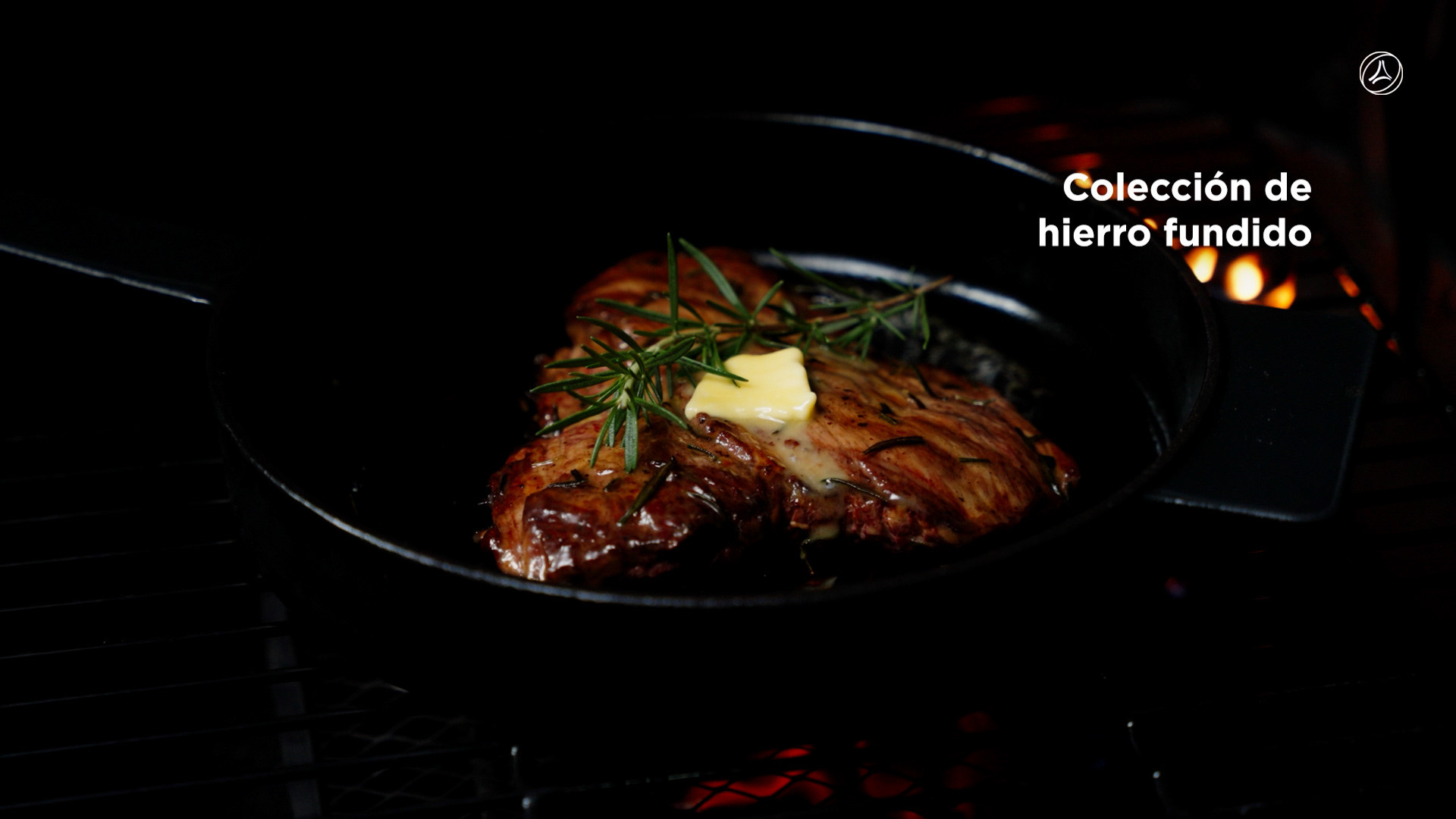 Corte en sartén de hierro fundido
